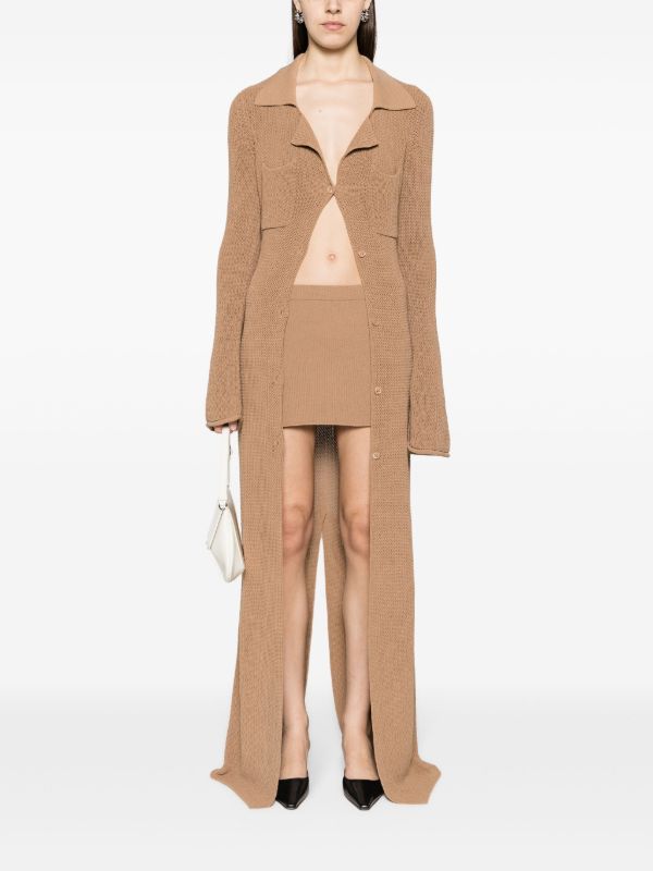 Aya Muse Brown Agos Knitted Mini Skirt | Browns Knitted Skirts