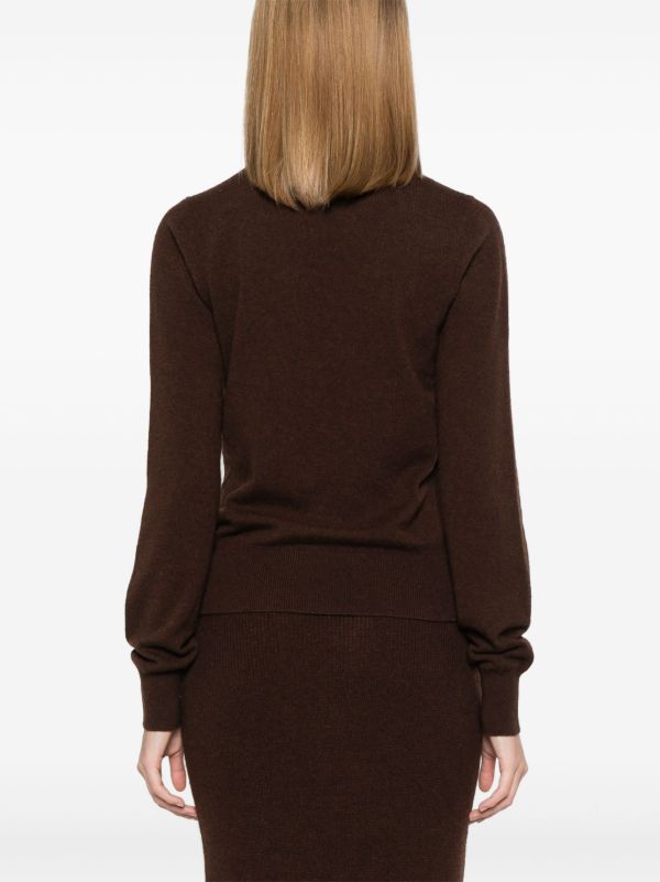 Aya Muse Brown Cashmere Sweater | Browns Knitted Sweaters