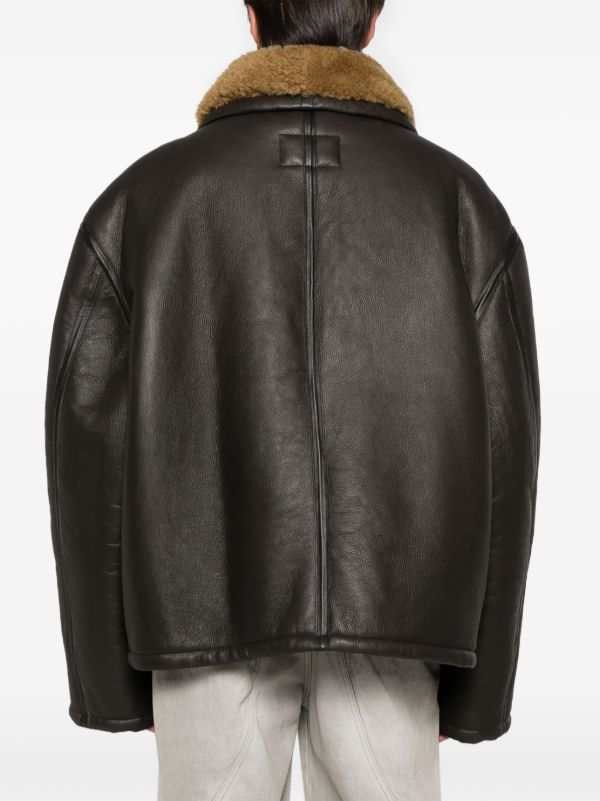 Balenciaga Aviator Leather Jacket | Browns Leather Jackets