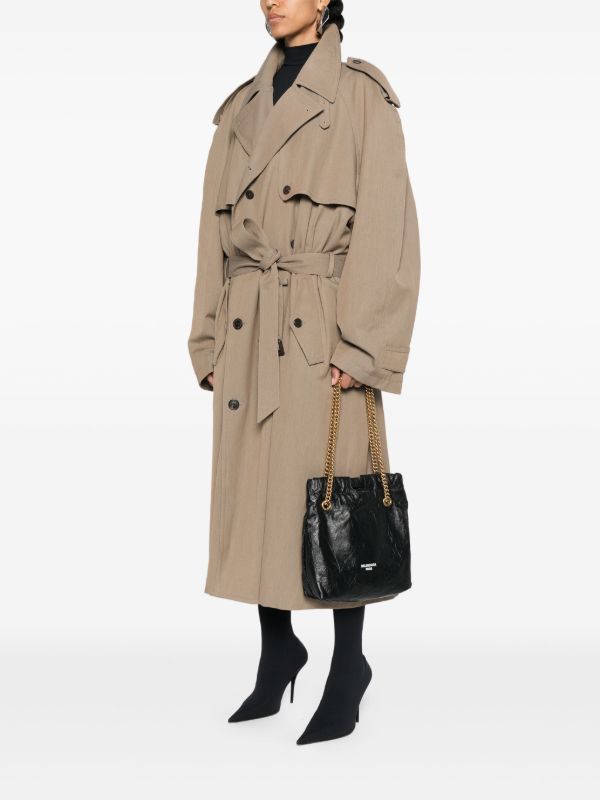 Balenciaga Black Crush Small Leather Tote Bag | Browns Tote Bags