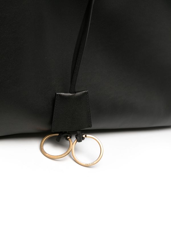 Balenciaga Black Flap Leather Tote Bag | Browns Tote Bags