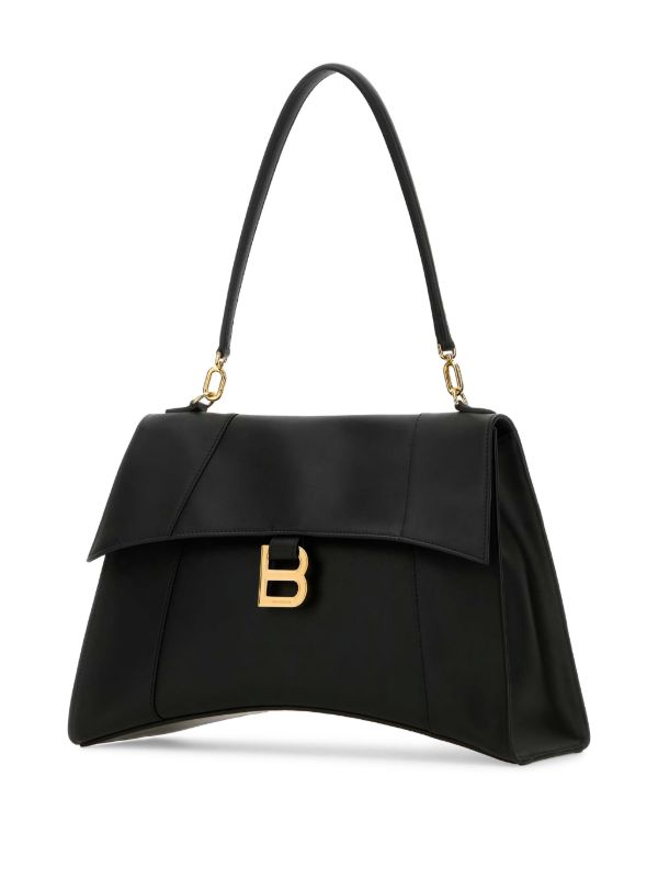 Balenciaga Black Hourglass Shoulder Bag | Browns Shoulder Bags