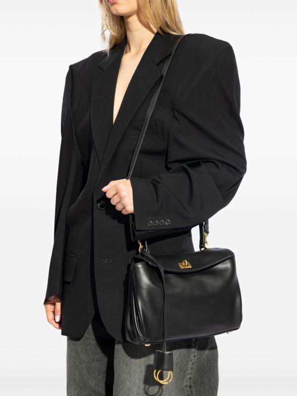 Balenciaga Black Rodeo Small Leather Tote Bag | Browns Tote Bags