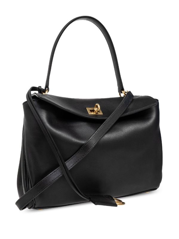 Balenciaga Black Rodeo Small Leather Tote Bag | Browns Tote Bags