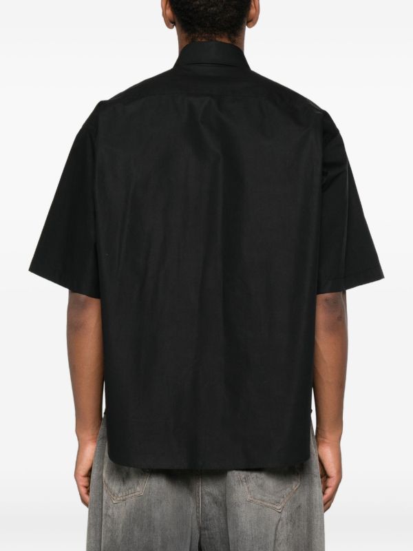 Balenciaga Embroidered-logo Short-sleeve Shirt | Browns Shirts