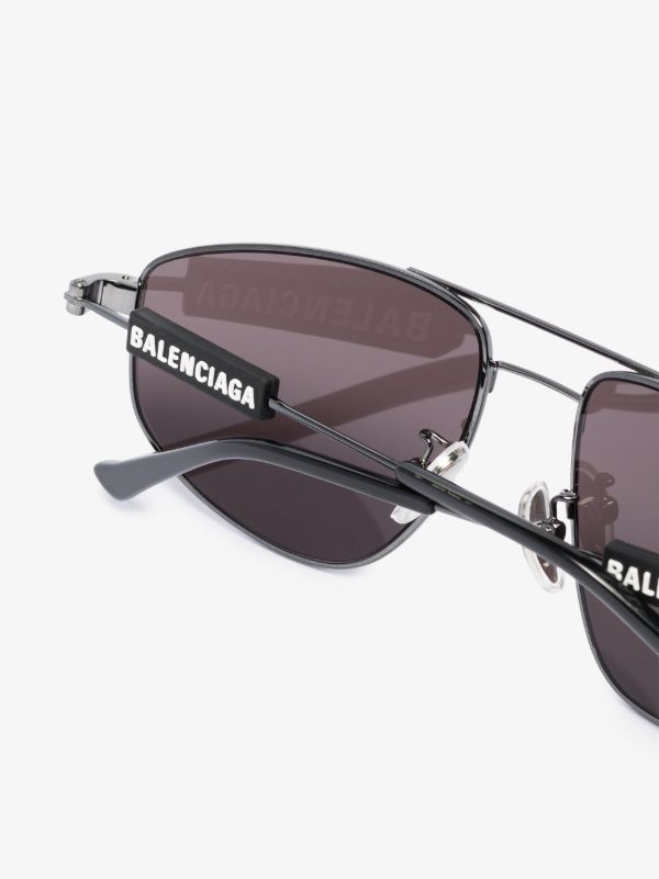 Balenciaga Eyewear Black Aviator-Style Sunglasses | Browns Sunglasses