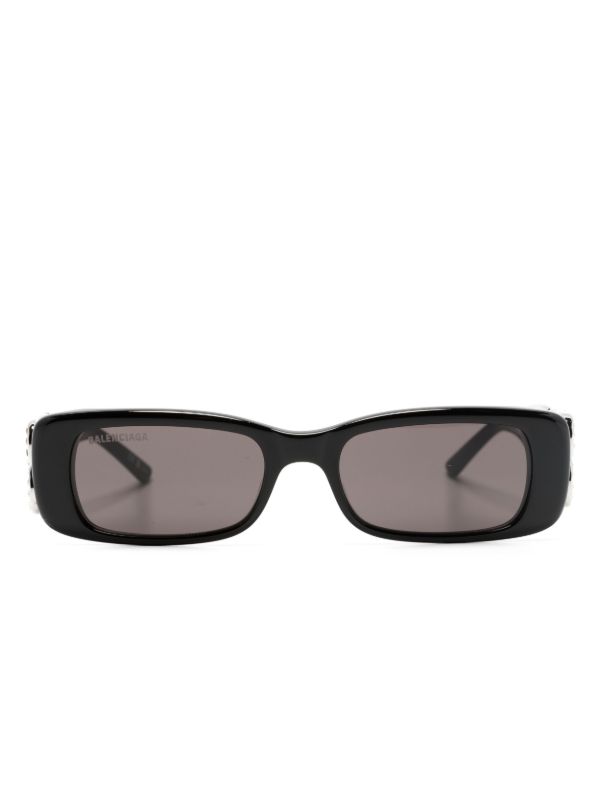 Balenciaga Eyewear black Dinasty rectangle-frame sunglasses | Browns Sunglasses
