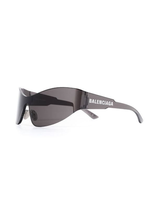 Balenciaga Eyewear Black Mono Cat 2.0 Sunglasses | Browns Sunglasses