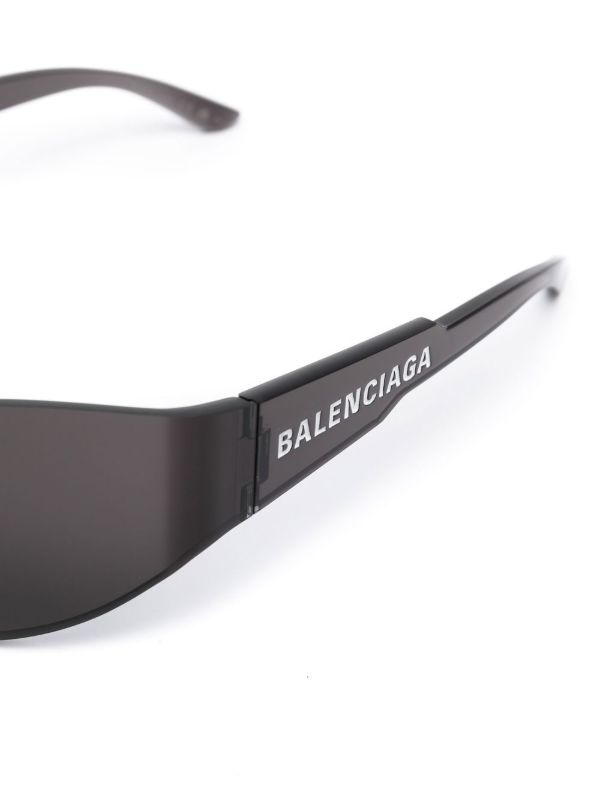 Balenciaga Eyewear Black Mono Cat 2.0 Sunglasses | Browns Sunglasses