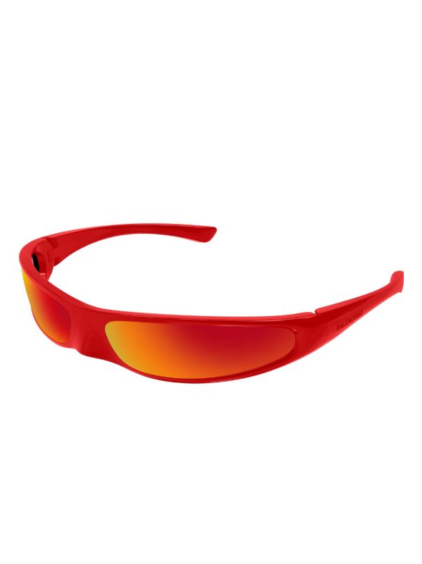 Balenciaga Eyewear Red Blade Sunglasses | Browns Sunglasses