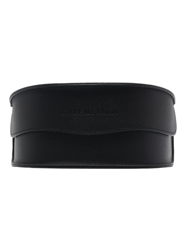 Balenciaga Eyewear Silver-Tone Reverse XPander Wrap Sunglasses | Browns Sunglasses