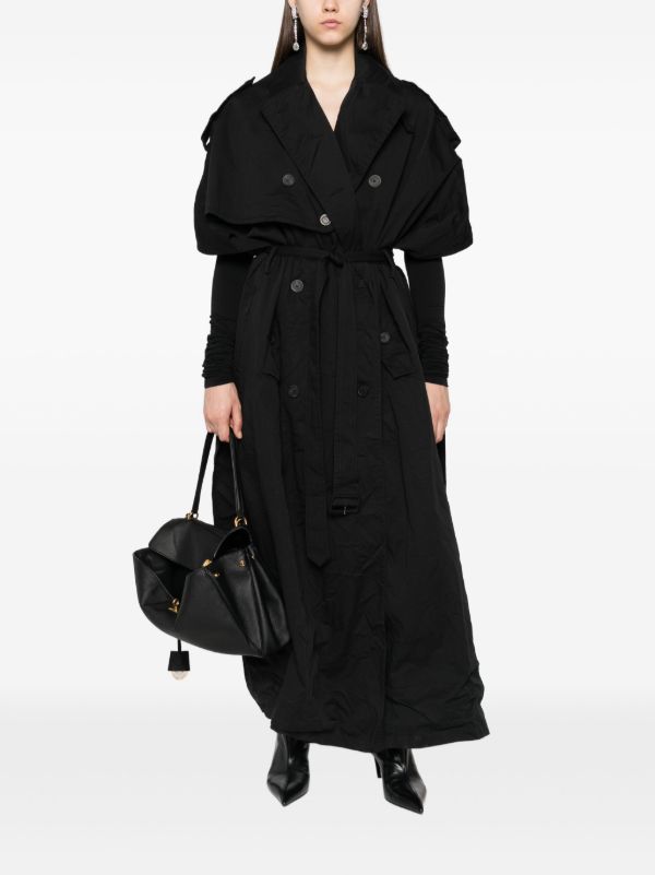 Balenciaga Hooded Trench Coat | Browns Trench Coats