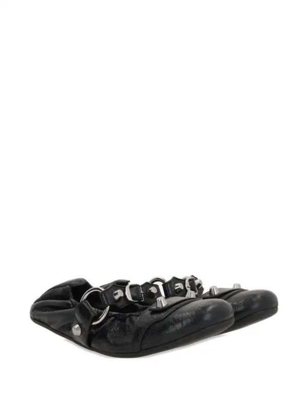 Balenciaga Leather Ballet Flats | Browns Ballerina Shoes