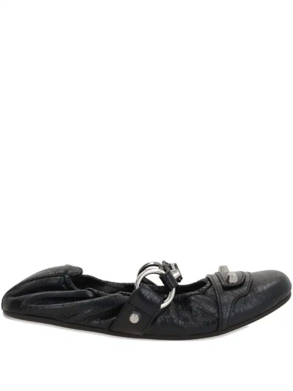 Balenciaga leather ballet flats | Browns Ballerina Shoes