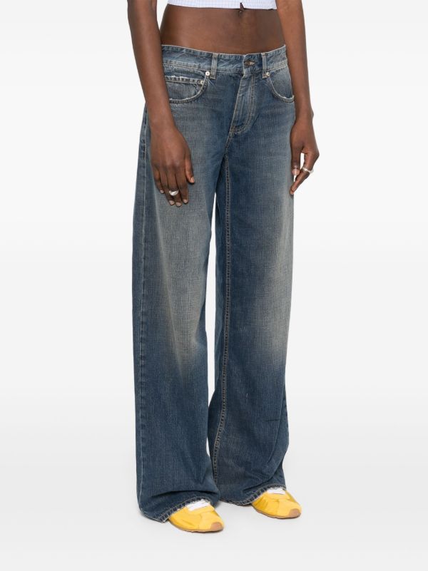 Balenciaga Logo-patch Jeans | Browns Wide-Leg Jeans