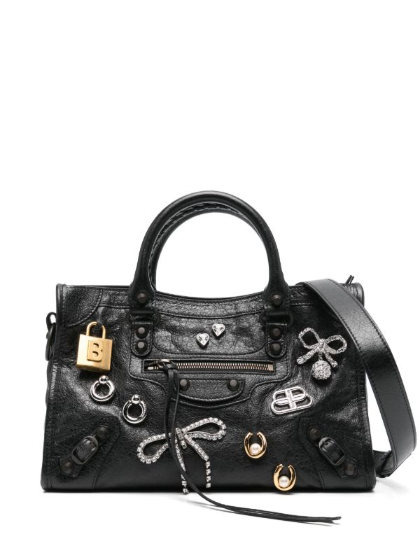 Balenciaga small Le City Pins tote bag | Browns Tote Bags