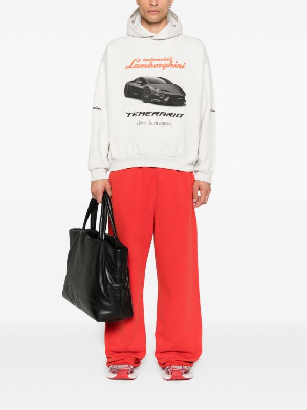 Balenciaga X Automobili Lamborghini Graphic-print Hoodie | Browns Hoodies