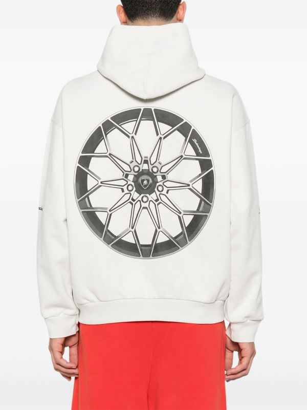 Balenciaga X Automobili Lamborghini Graphic-print Hoodie | Browns Hoodies