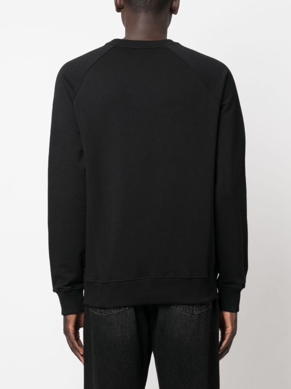 Balmain Black Logo Print Sweatshirt | Browns Sweatshirts