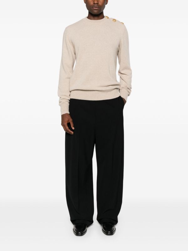 Balmain Buttoned Sweater | Browns Knitted Sweaters