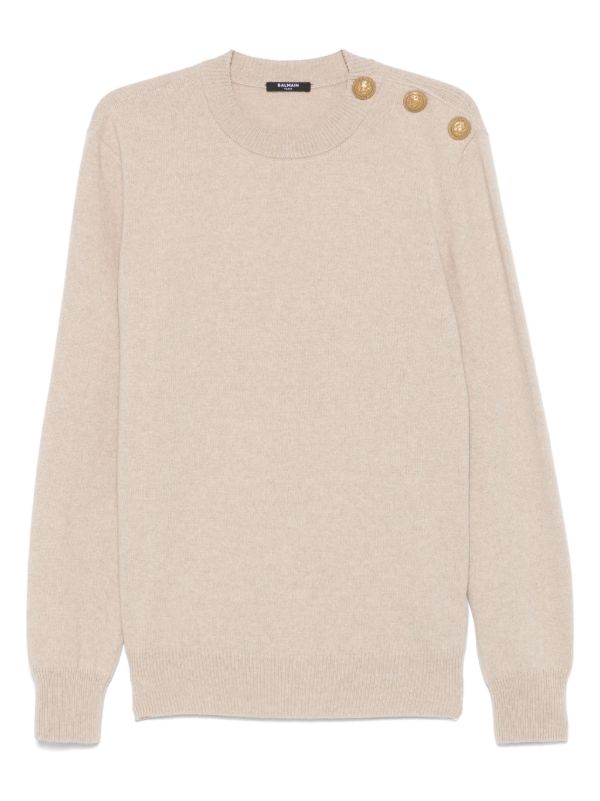 Balmain buttoned sweater | Browns Knitted Sweaters