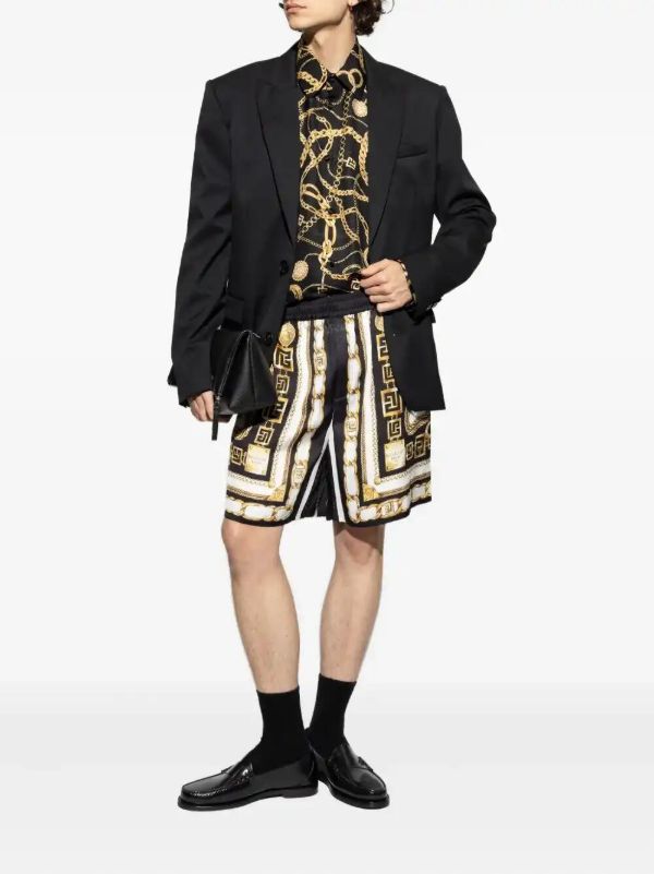 Balmain Chain-print Shorts | Browns Bermuda Shorts