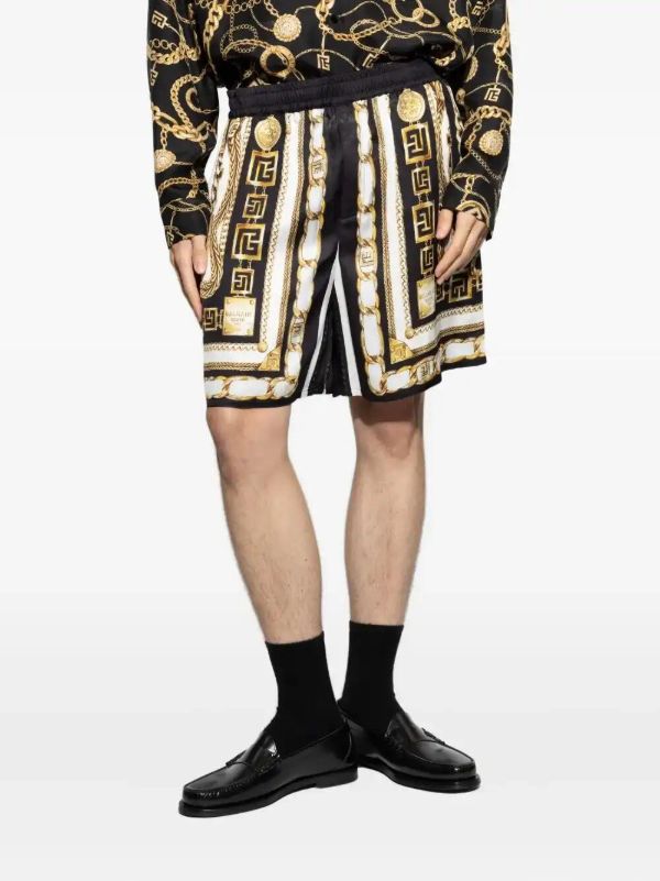 Balmain Chain-print Shorts | Browns Bermuda Shorts