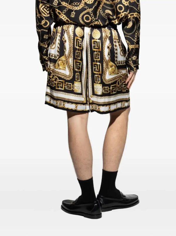 Balmain Chain-print Shorts | Browns Bermuda Shorts
