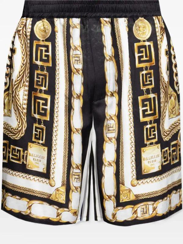Balmain chain-print shorts | Browns Bermuda Shorts