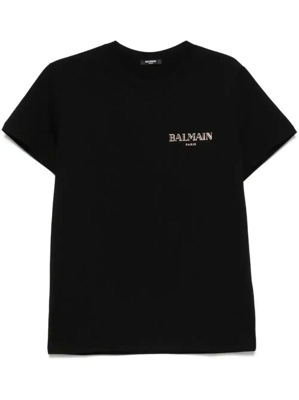 Balmain logo-appliqué T-shirt | Browns T-Shirts