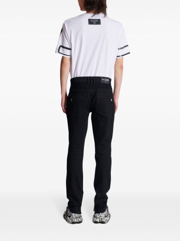 Balmain Slim-Fit Biker Jeans | Browns Skinny Jeans