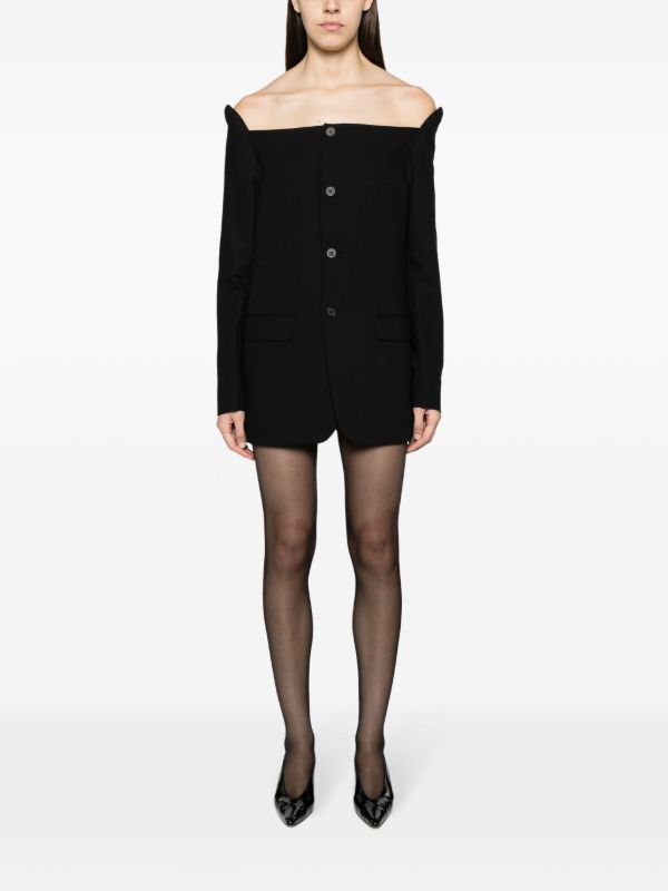 BETTTER Black Blazer Wool Mini Dress | Browns Cocktail & Party Dresses