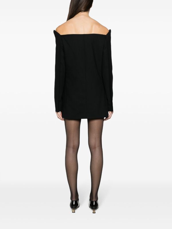 BETTTER Black Blazer Wool Mini Dress | Browns Cocktail & Party Dresses