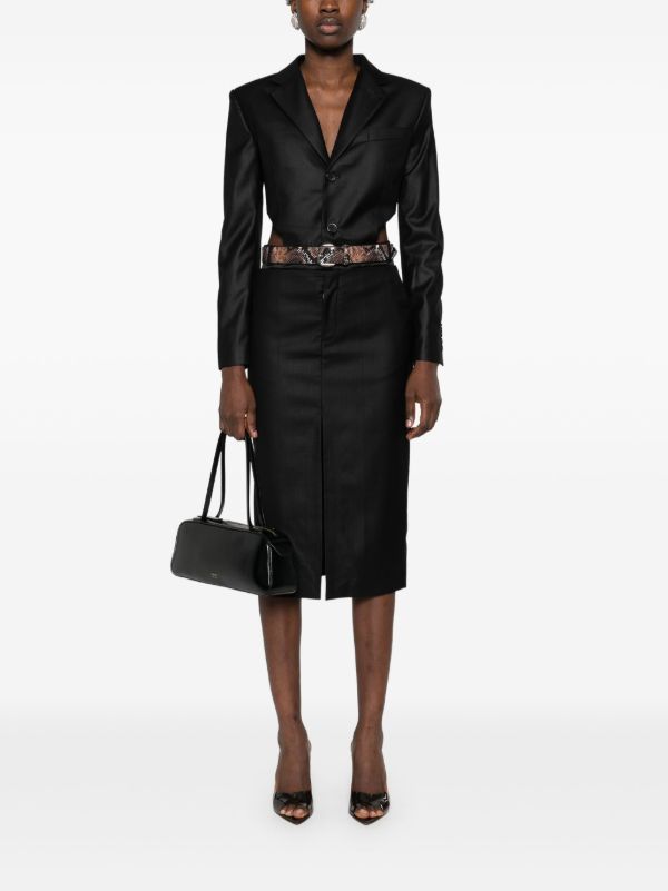 BETTTER Black Cut-Out Skirt Suit | Browns Suits