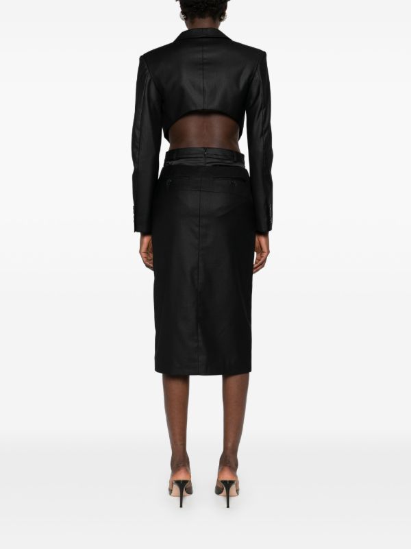 BETTTER Black Cut-Out Skirt Suit | Browns Suits