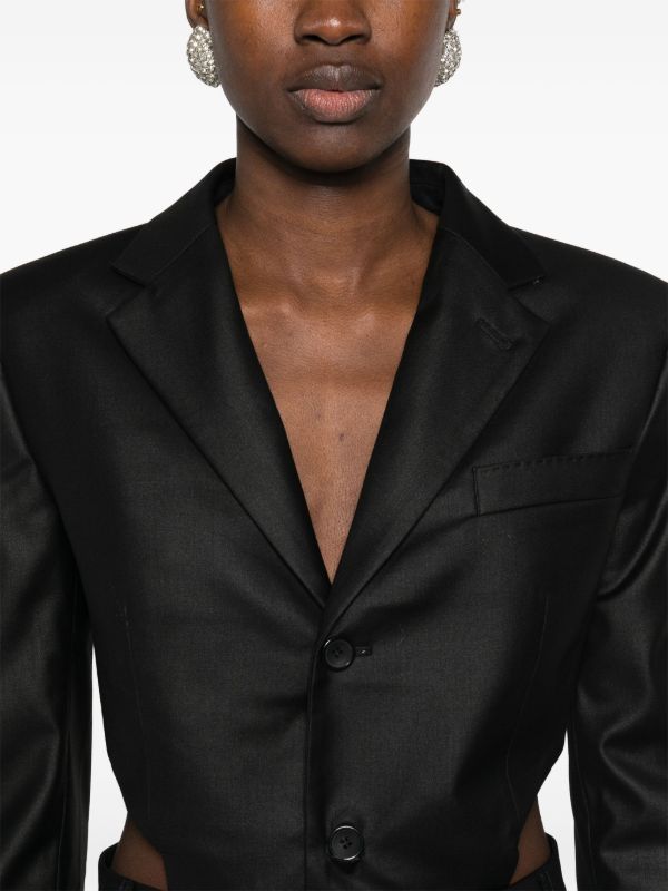 BETTTER Black Cut-Out Skirt Suit | Browns Suits