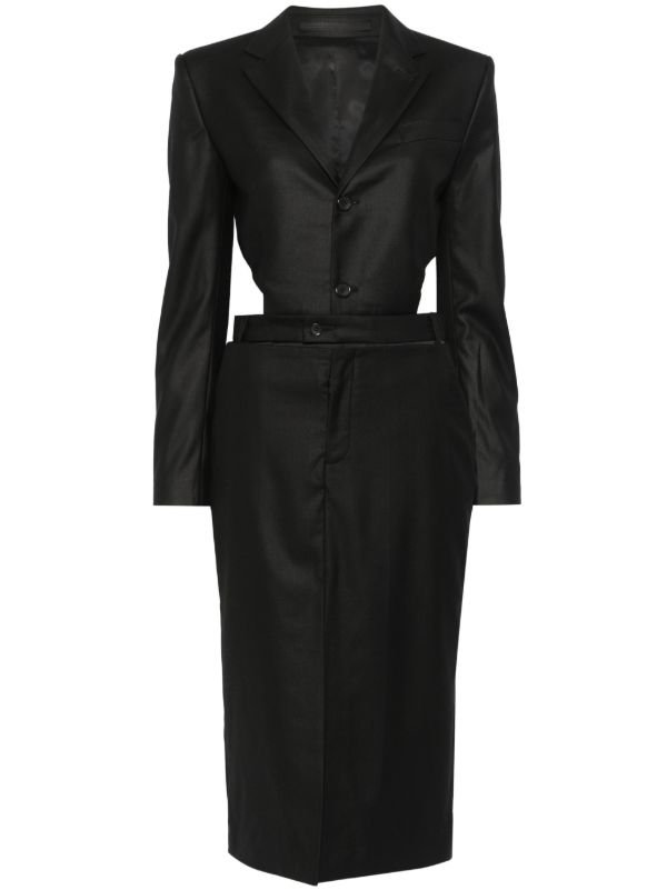 BETTTER Black Cut-Out Skirt Suit | Browns Suits