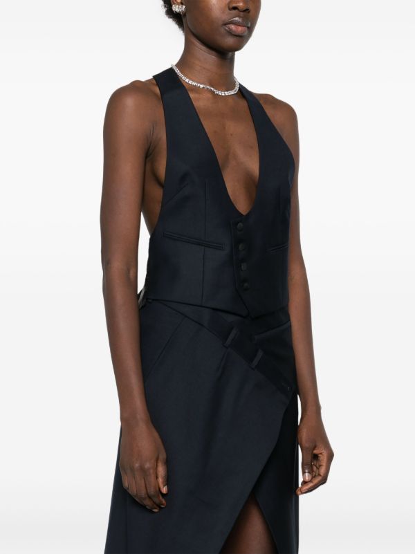 BETTTER Black Nan Waistcoat | Browns Waistcoats & Gilets