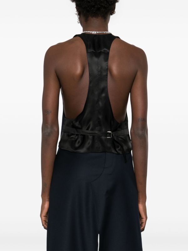 BETTTER Black Nan Waistcoat | Browns Waistcoats & Gilets