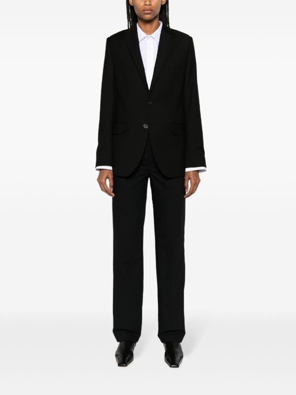 BETTTER Black Straight-leg Wool Trousers | Browns Suit Trousers