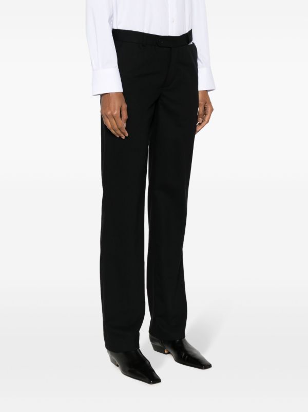 BETTTER Black Straight-leg Wool Trousers | Browns Suit Trousers