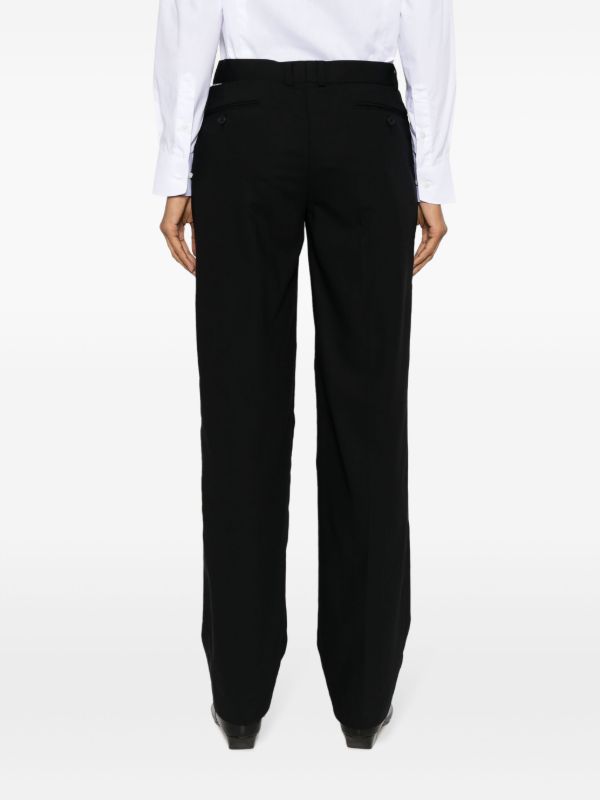 BETTTER Black Straight-leg Wool Trousers | Browns Suit Trousers