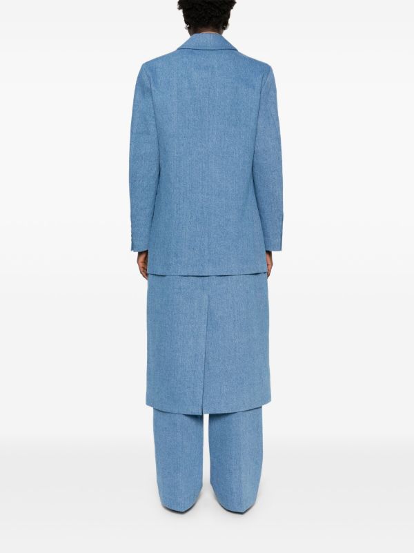 BETTTER Blue Cotton Coat | Browns Single Breasted Coats
