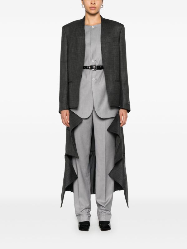BETTTER X Zegna Transformer Collarless Coat | Browns Oversized Coats