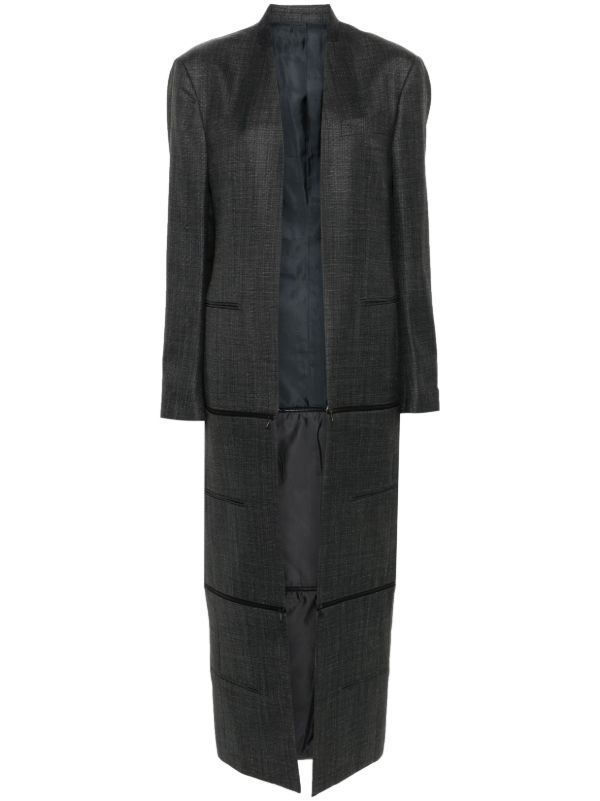 BETTTER x Zegna Transformer collarless coat | Browns Oversized Coats