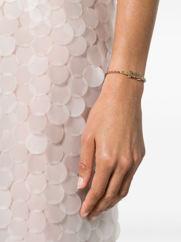 Bibi Van Der Velden 18K Yellow Gold Alligator Wrap Tsavorite Bracelet | Browns Fine Bracelets