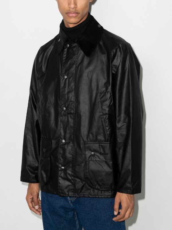 Black Barbour Bedale Wax Jacket| Browns Lightweight Jackets