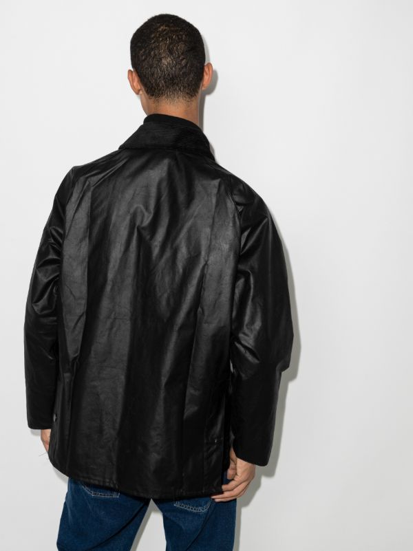 Black Barbour Bedale Wax Jacket| Browns Lightweight Jackets