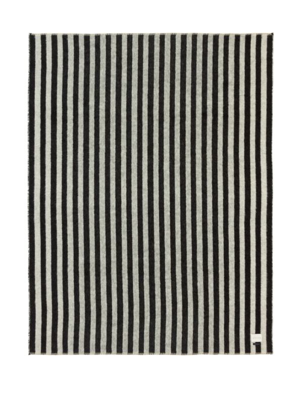 BLACKSAW Black Stills Heirloom Striped Blanket | Browns Blankets & Throws