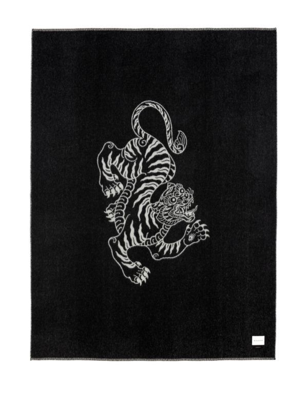 BLACKSAW Black Voodoo Tiger Reversible Blanket | Browns Blankets & Throws